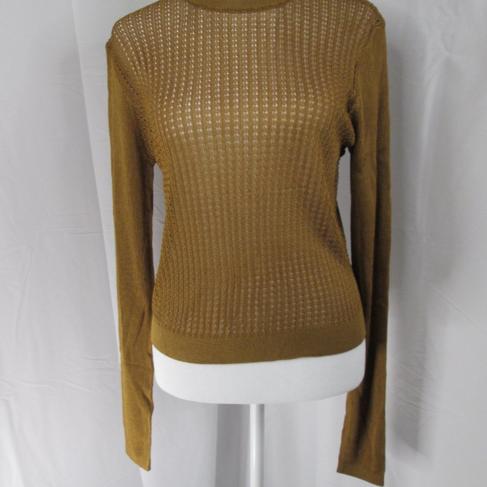 NWT-Free People H2O Crew Pullover Sweater Tiger Eye-M & L also in Black & Jade - Picture 12 of 12